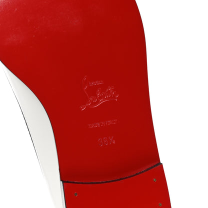 Christian Louboutin Calfskin Women Mocalaureat Tromp L'oeil Loafers 36.5 White 8 of 10