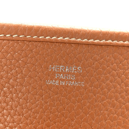Hermes Taurillon Clemence Evelyne III PM Gold 6 of 9