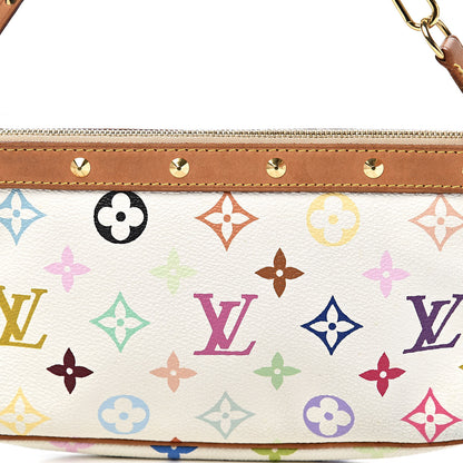 Louis Vuitton Monogram Multicolor Pochette Accessories White 10 of 10