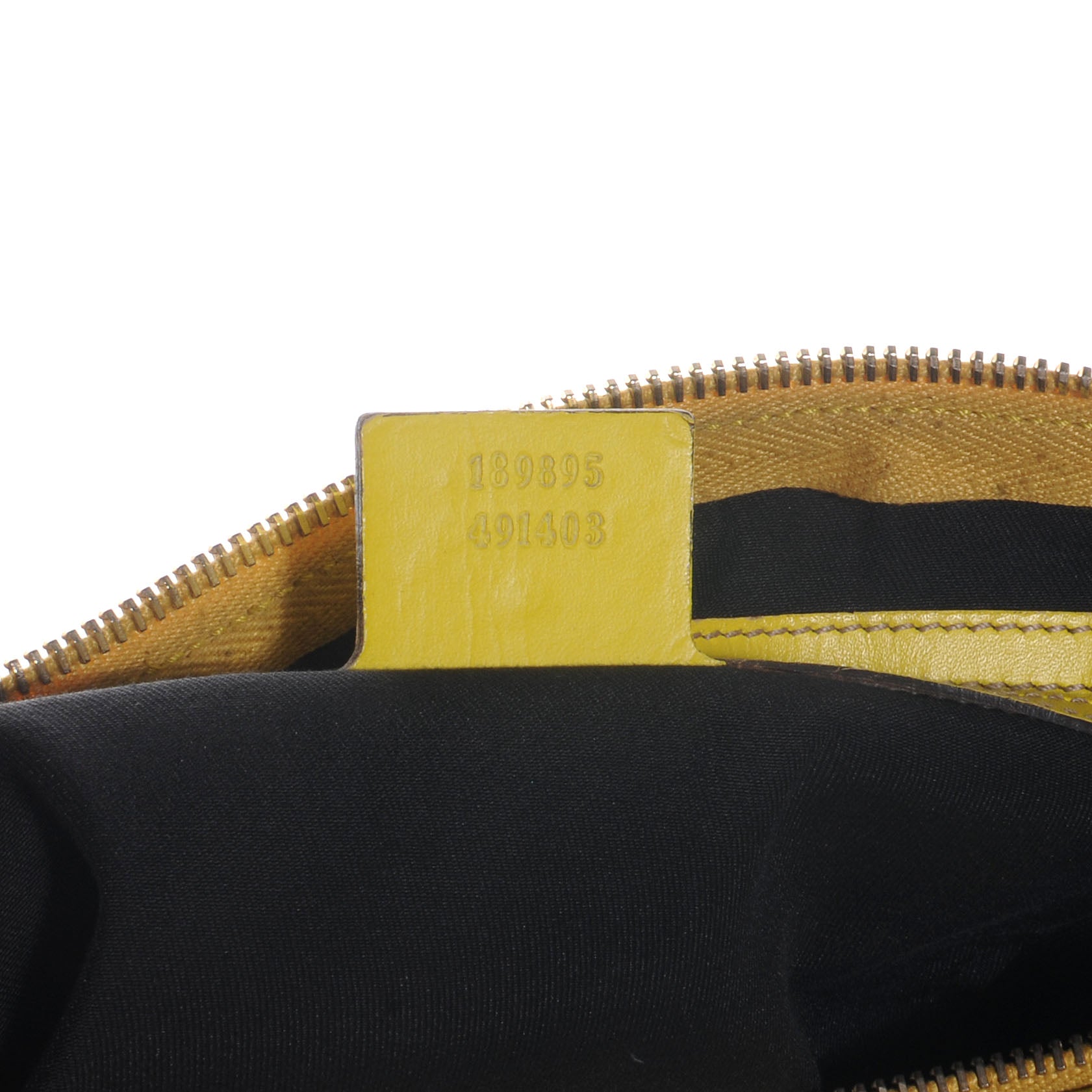 Gucci GG Plus Monogram Web Stripe Medium Joy Boston Yellow 7 of 7