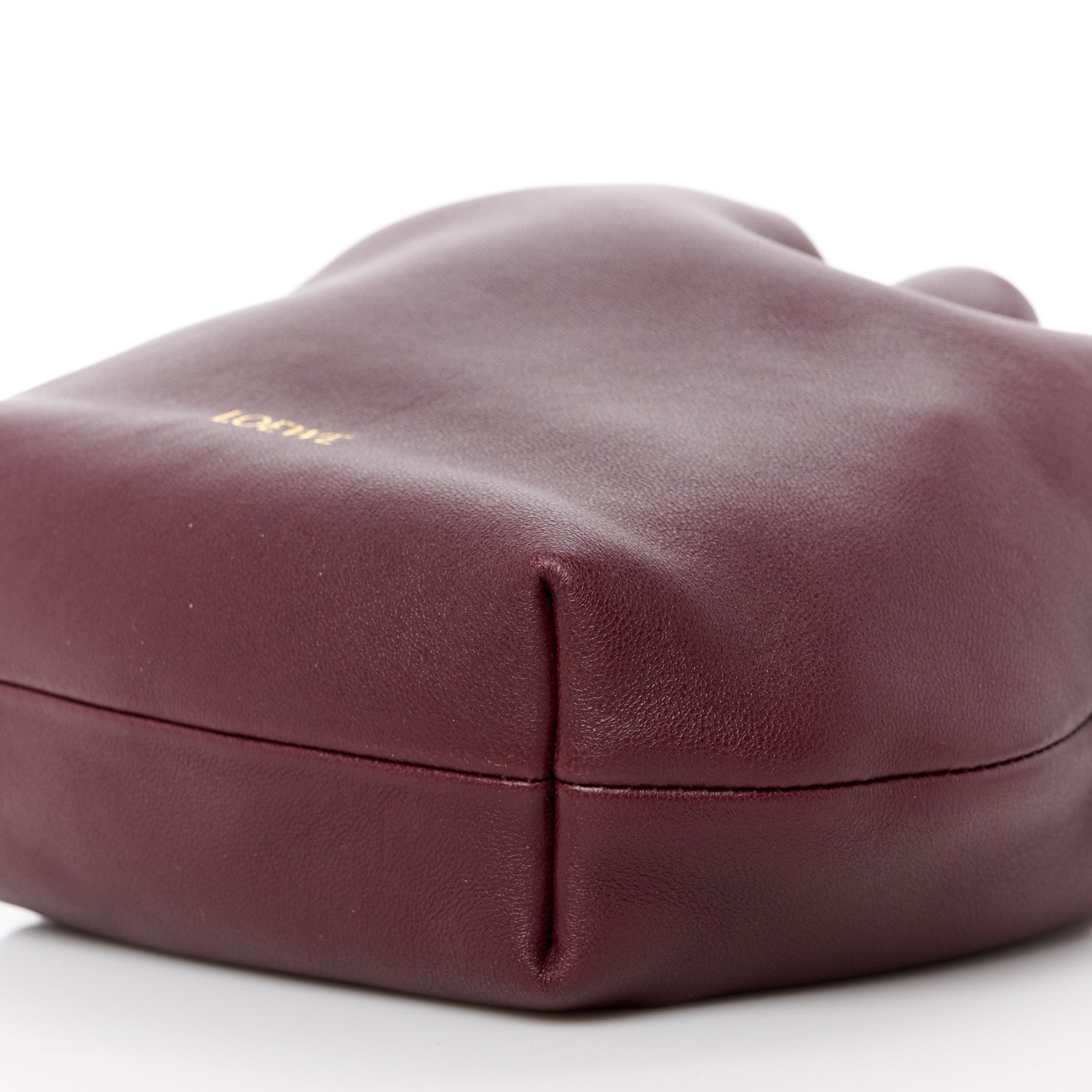 Loewe Mellow Nappa Lambskin Mini Flamenco Knot Clutch With Chain Dark Burgundy 10 of 10