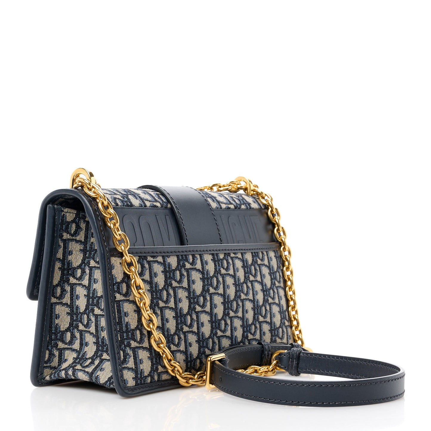 Oblique 30 Montaigne Chain Flap Bag Blue