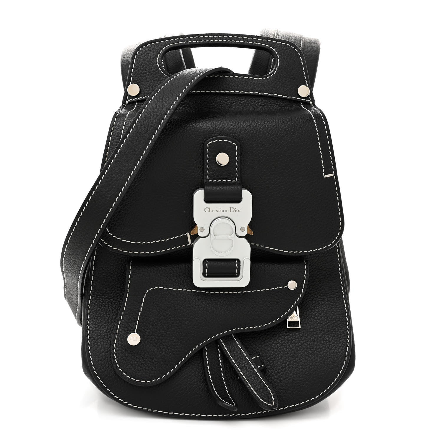 Christian Dior Grained Calfskin Mini Gallop Backpack Black 1 of 16