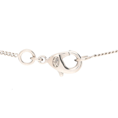 Chanel Baguette Crystal CC Necklace Silver 5 of 6