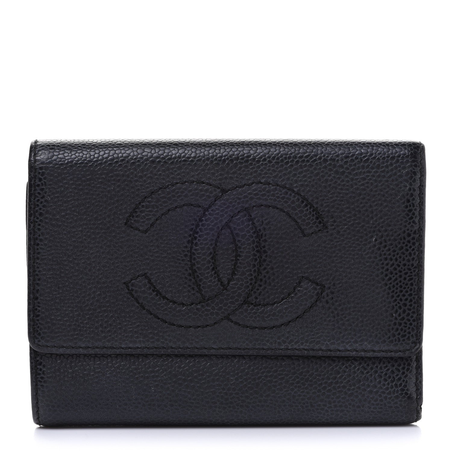 Chanel Caviar Timeless CC Compact Wallet Black 1 of 18