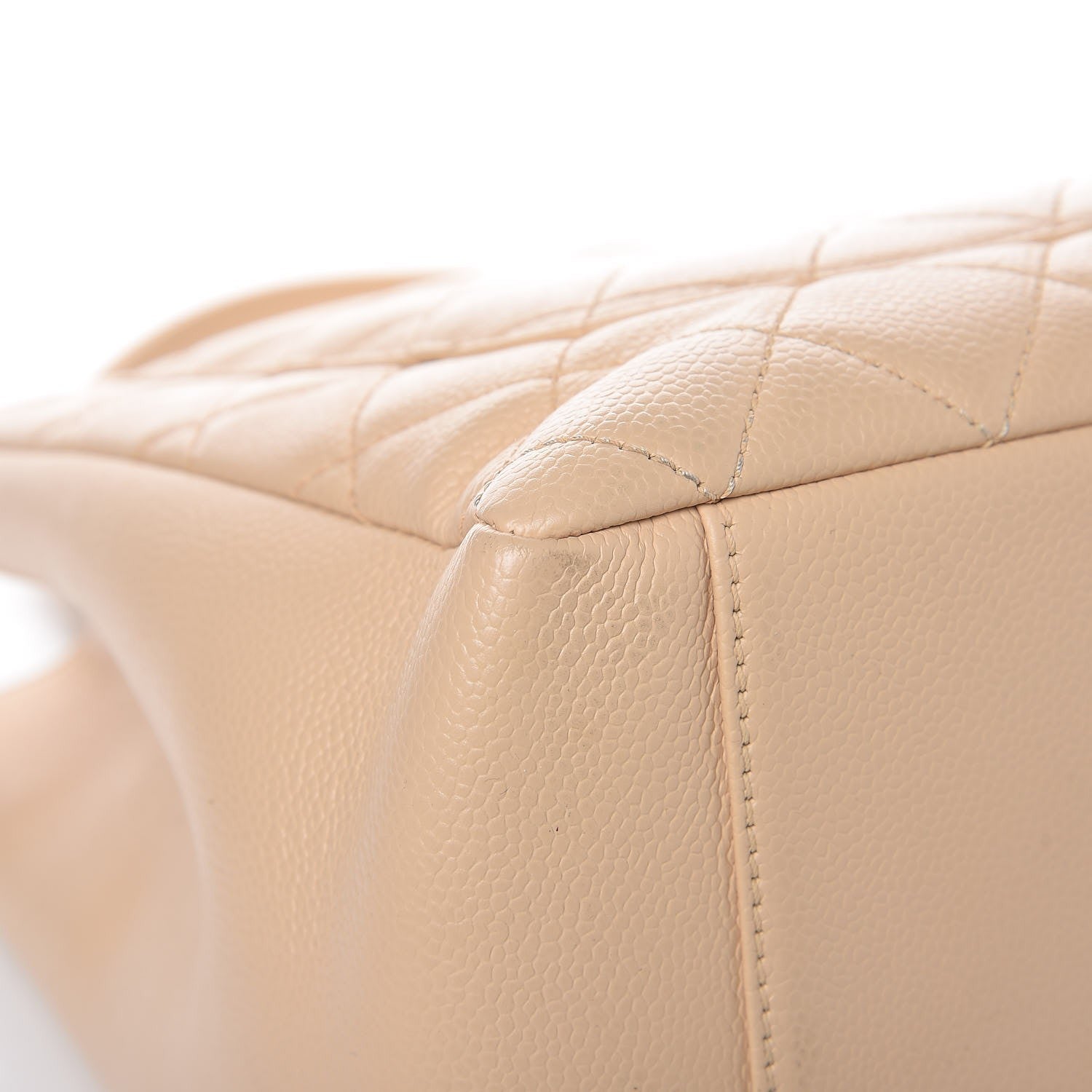 Chanel Caviar Quilted Grand Shopping Tote GST Beige Clair 10 of 12