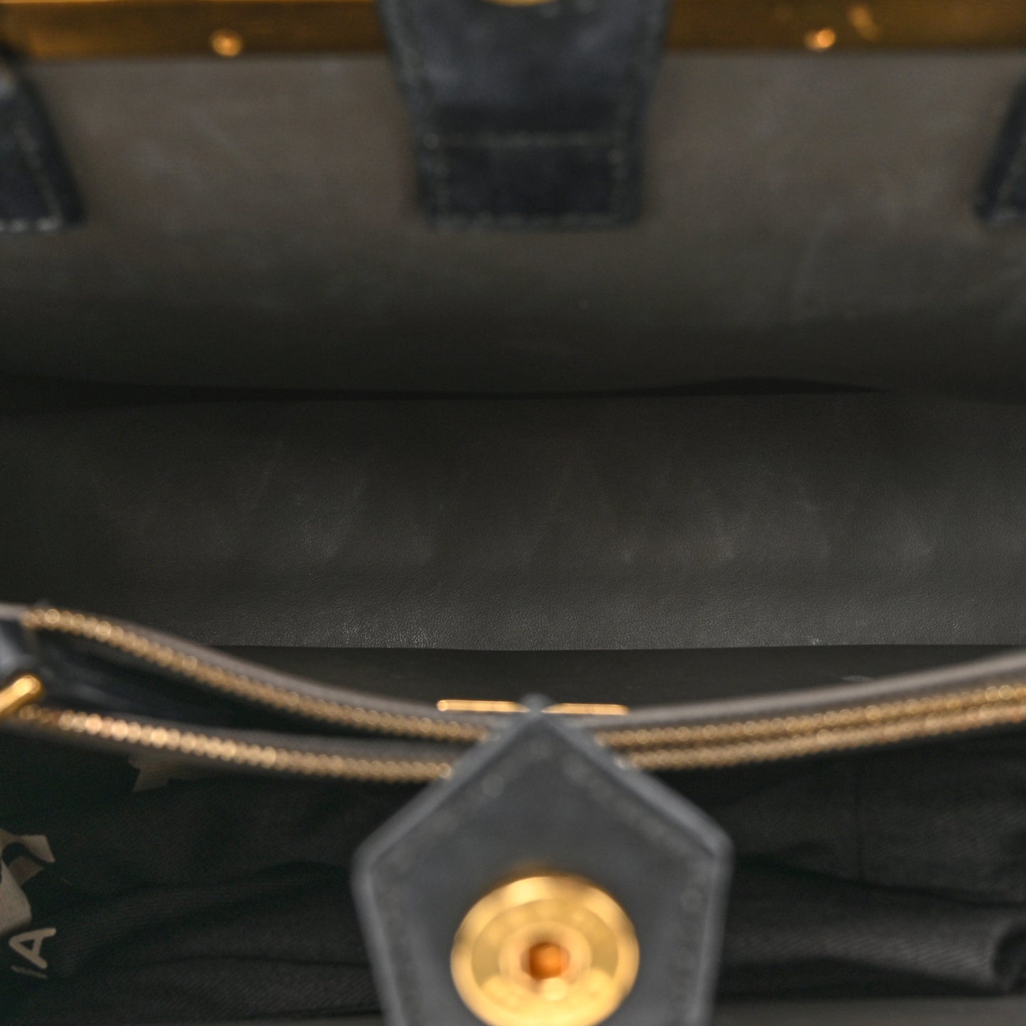 Vitello Dolce Century Petite 2Jours Tote Black Carbone
