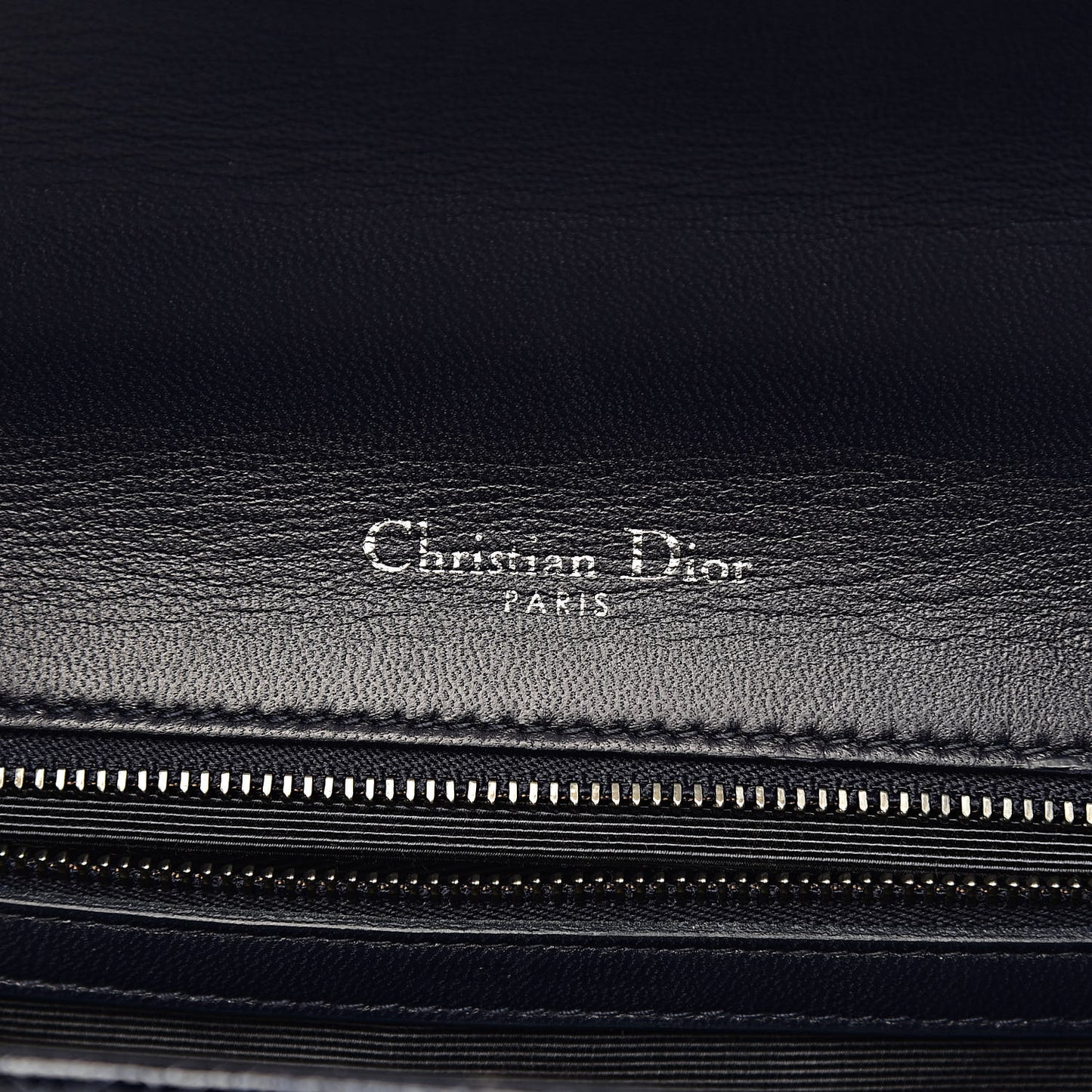 Crackled Deerskin Medium Diorama Flap Bag Navy