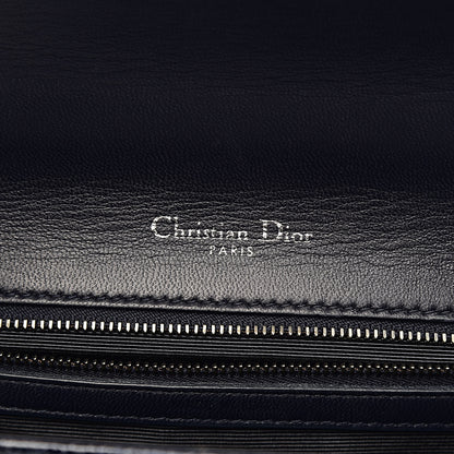 Christian Dior Crackled Deerskin Medium Diorama Flap Bag Navy 6 of 13