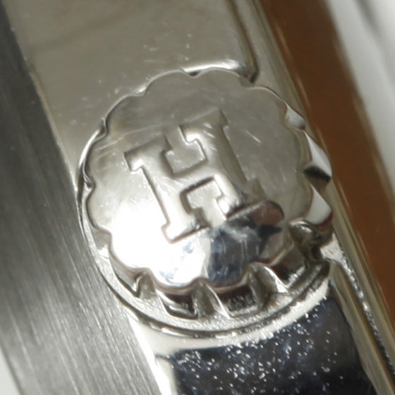 Hermes Stainless Steel Barenia 28mm Nomade Kinetic Quartz Watch Fauve 5 of 9