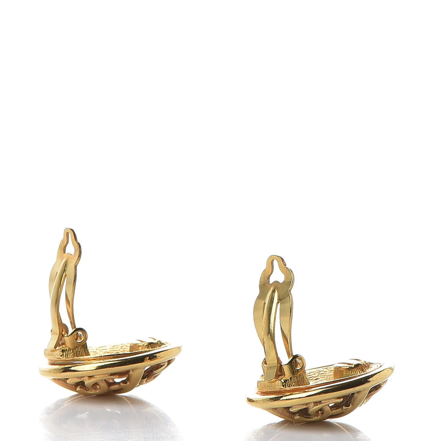 CC Clip On Earrings Gold