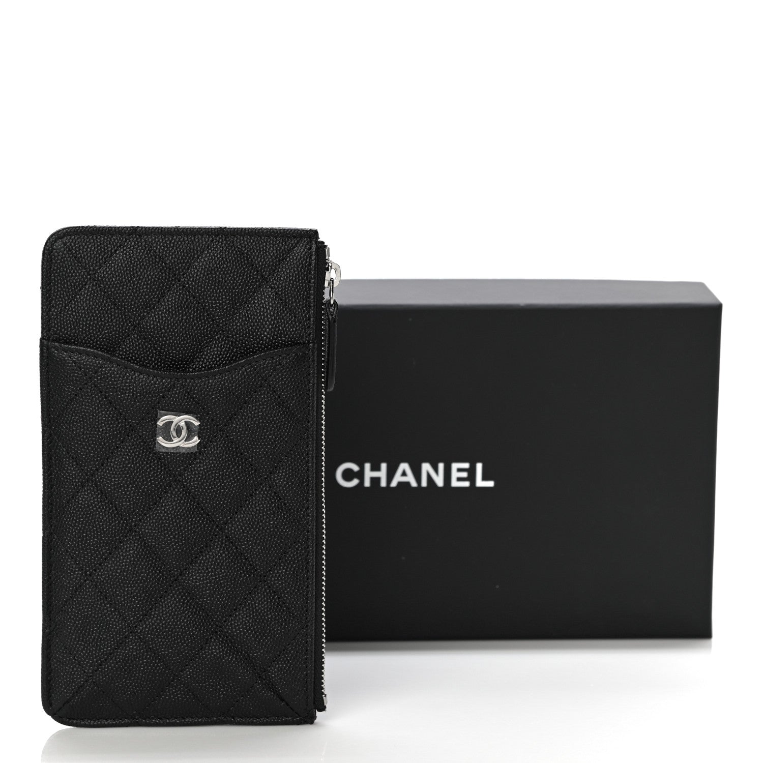 Chanel Caviar Quilted Classic iPhone Pouch Black 11 of 11