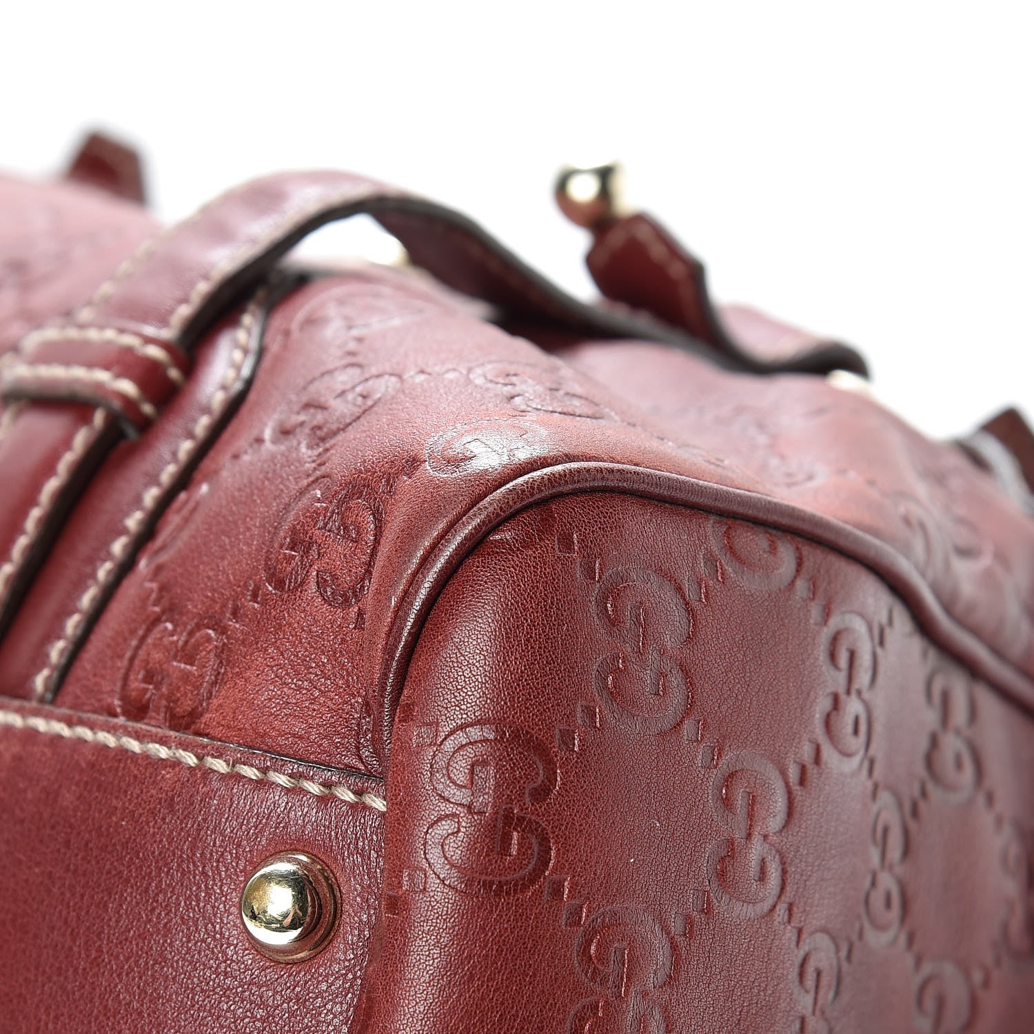 Gucci Guccissima 85th Anniversary Large Boston Rusty Red 10 of 20
