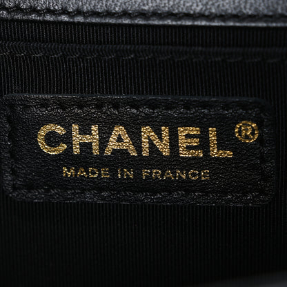 Chanel Lambskin Quilted Medium Boy Flap Black 6 of 11