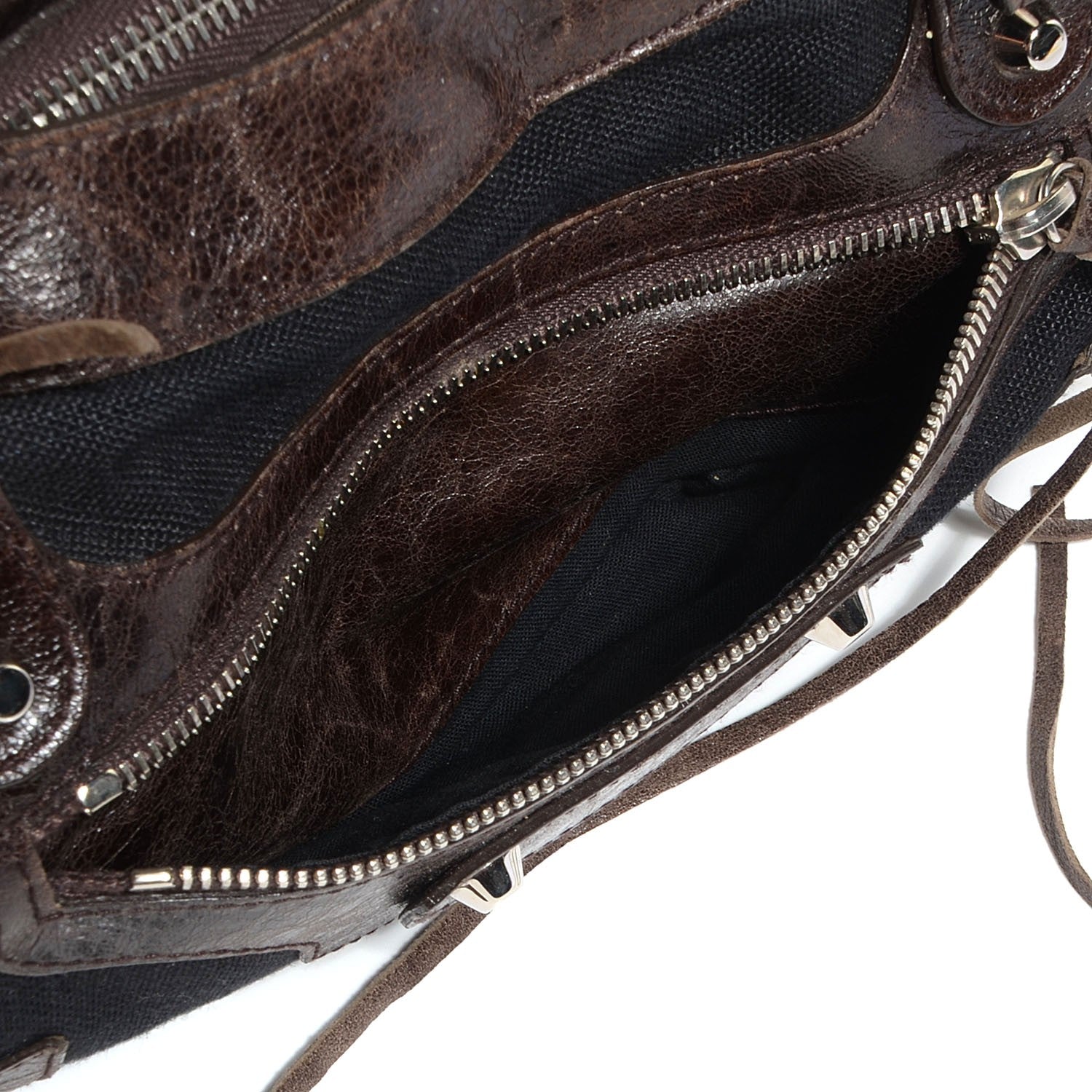 Balenciaga Chevre Denim Classic Hardware First Chocolate 6 of 14