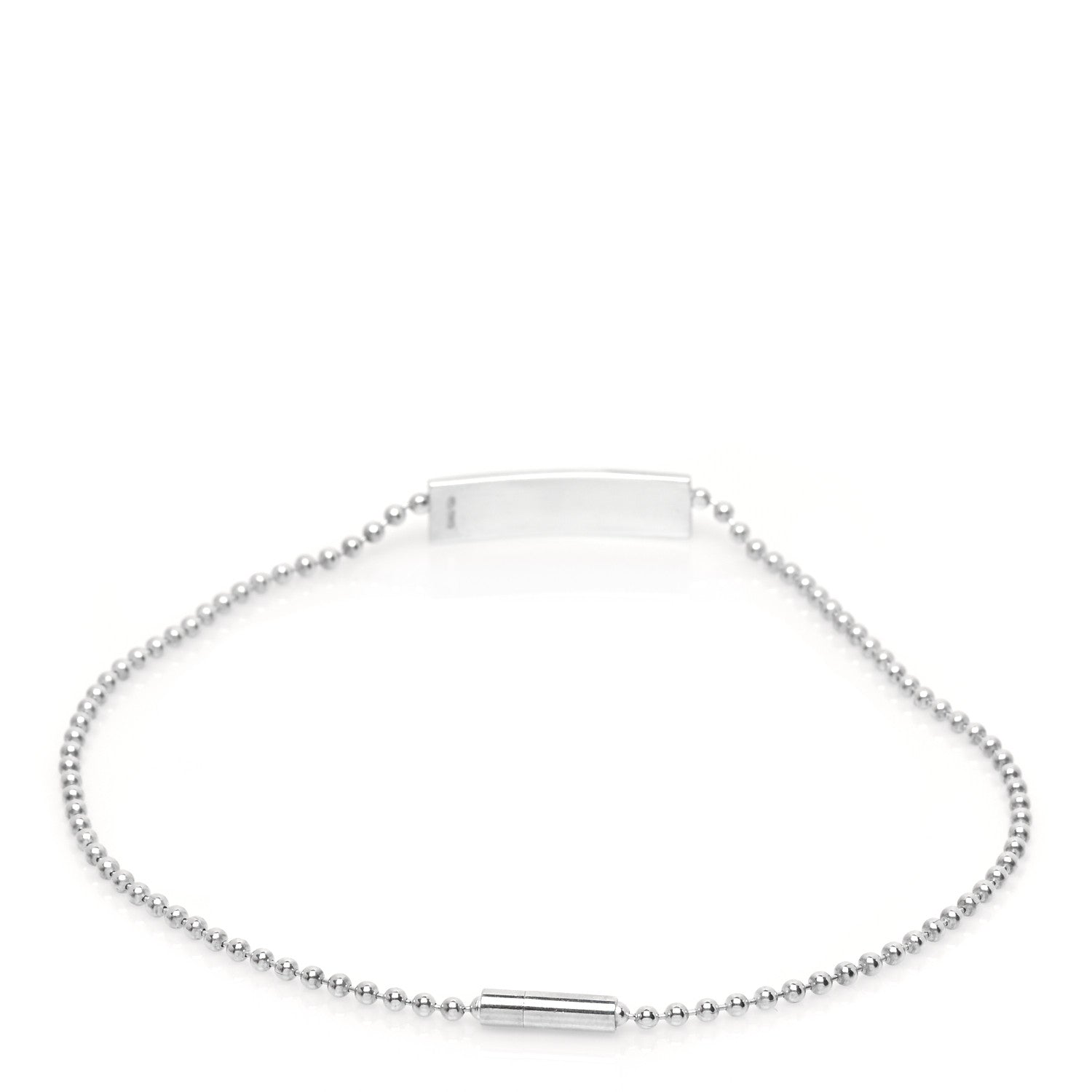 Gucci Sterling Silver Beaded Chain ID Bracelet 3 of 6