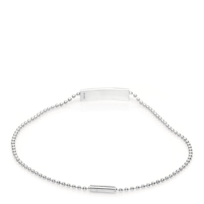 Gucci Sterling Silver Beaded Chain ID Bracelet 3 of 6