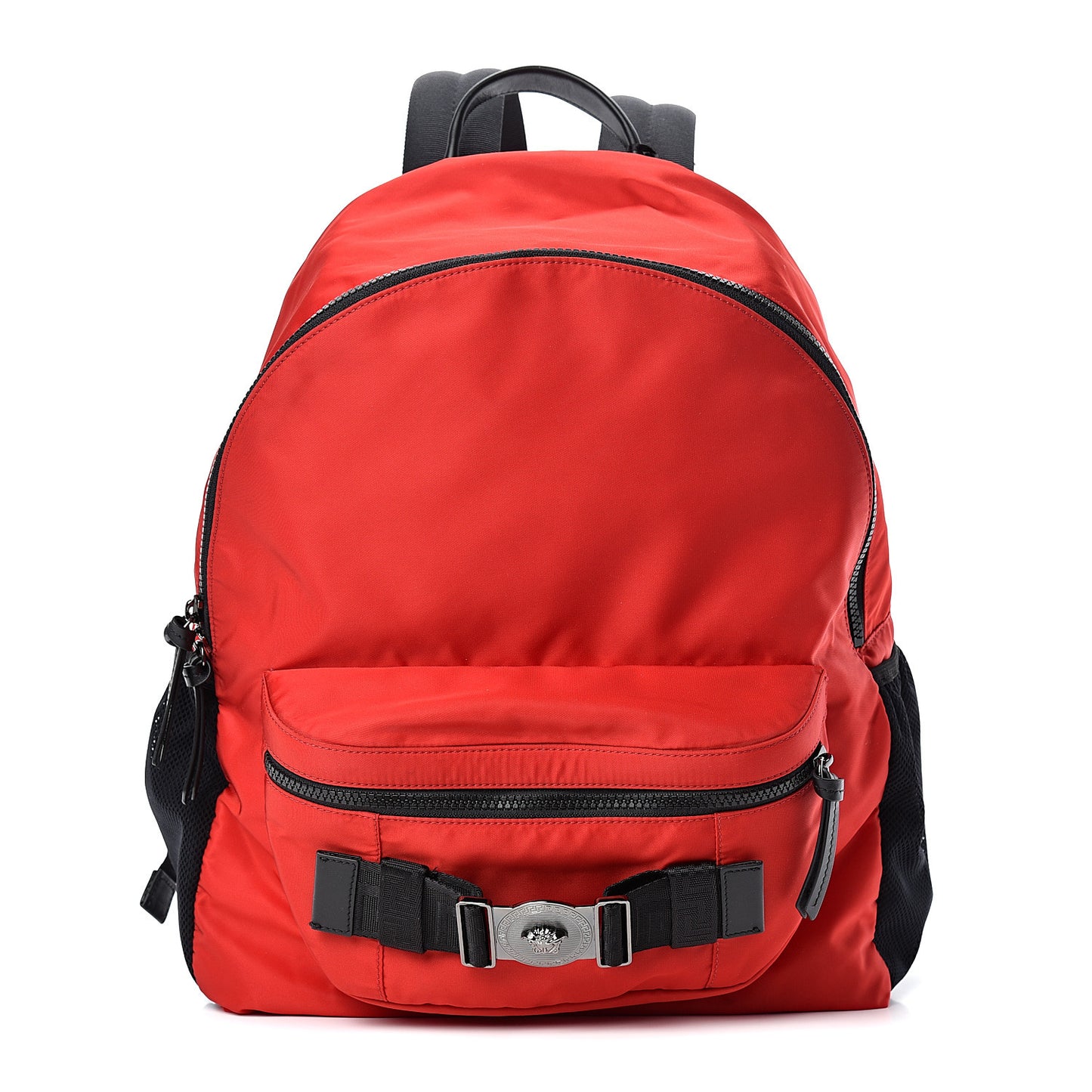 Nylon Palazzo Backpack Red Black
