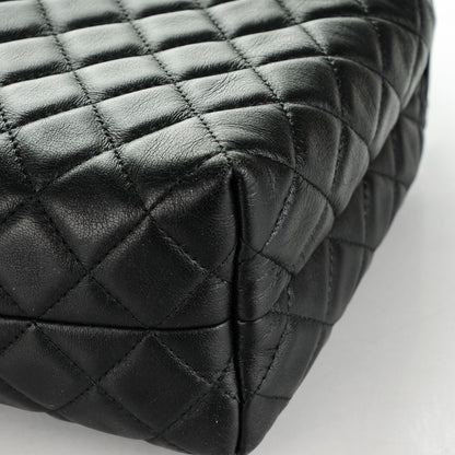 Chanel Lambskin Quilted Large Cosmetic Case Black 8 of 8