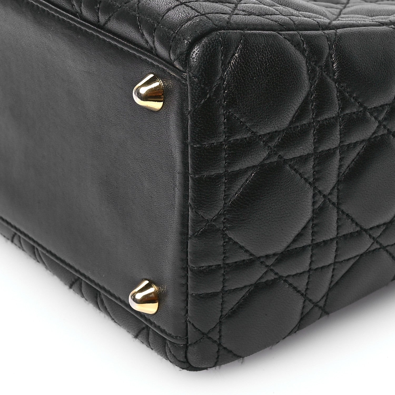Christian Dior Lambskin Cannage Large Lady Dior Black 10 of 10