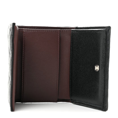 Chanel Caviar Quilted Double Flap Wallet Black 5 of 12