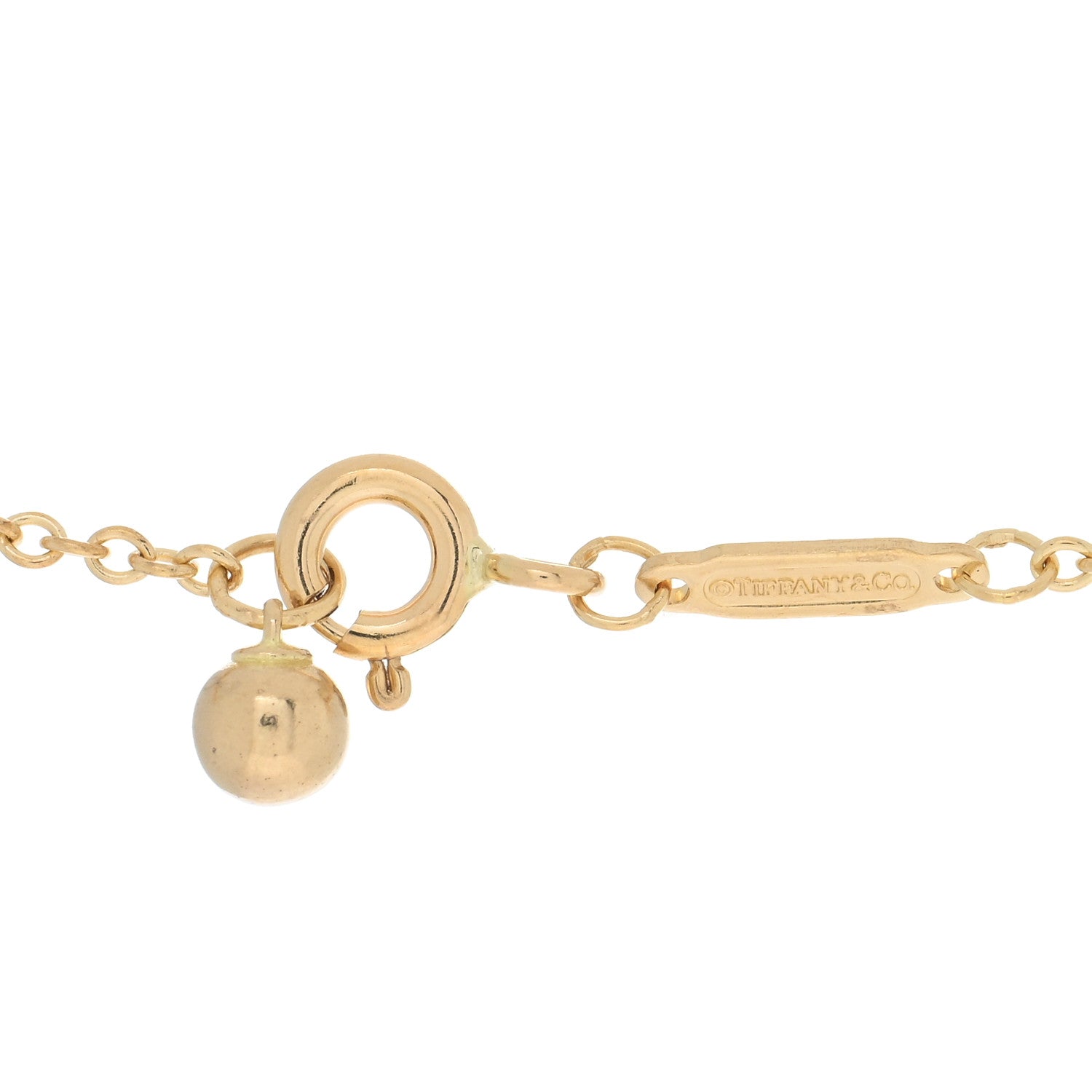 Tiffany 18K Yellow Gold 12.75mm HardWear Ball Pendant Necklace 4 of 5