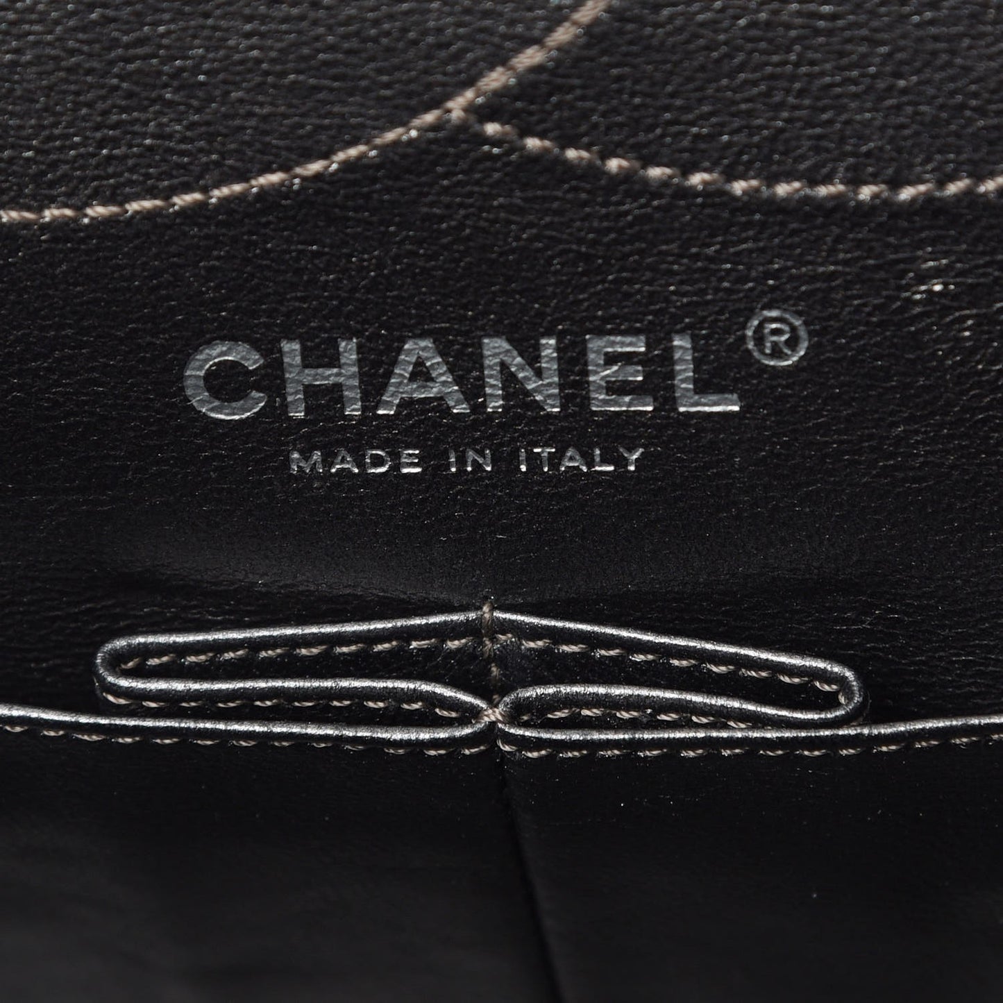 Metallic Aged Calfskin Quilted 2.55 Reissue 228 Flap Silver