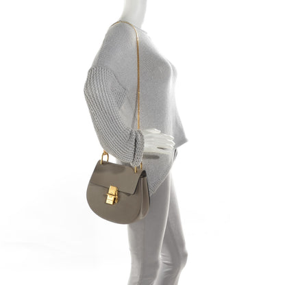 Chloe Grained Lambskin Drew Shoulder Bag Motty Grey 2 of 7
