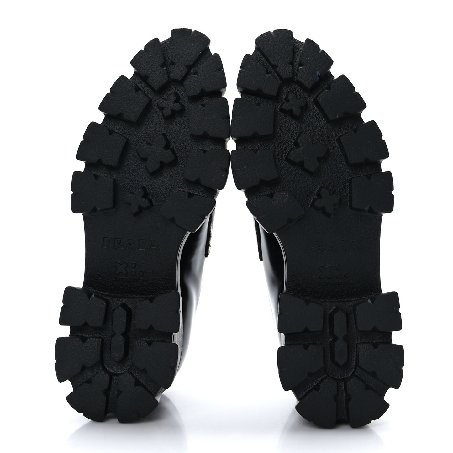 Spazzolato Triangle Logo Monolith Pointy 55mm Loafers 37 Black