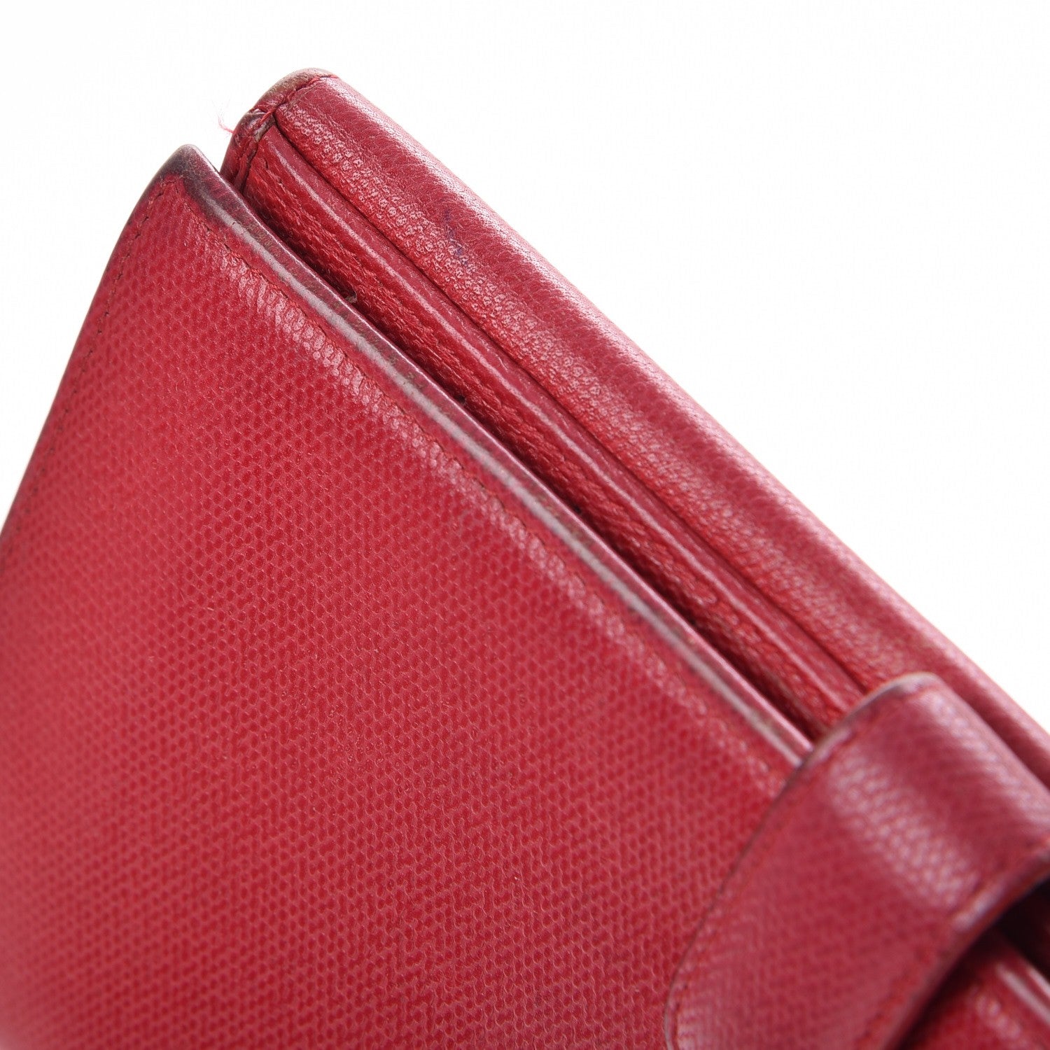 Chanel Grained Calfskin CC Long Wallet Red 10 of 13