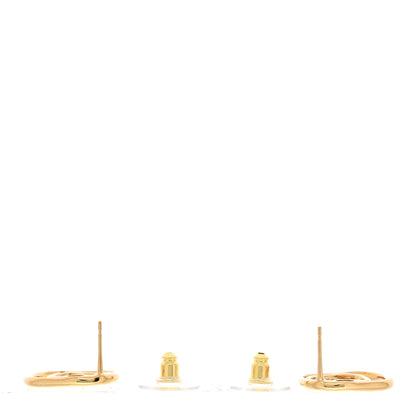 Chanel Metal CC Swirl Earrings Gold 3 of 5