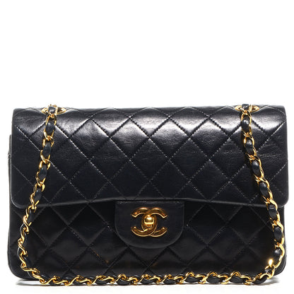 Chanel Lambskin Quilted Small Double Flap Black 1 of 8
