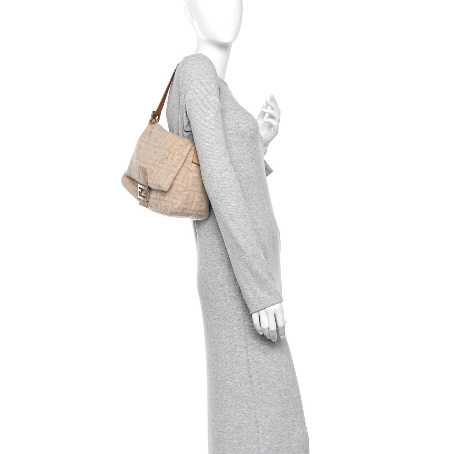 Wool Zucca Mama Baguette Beige
