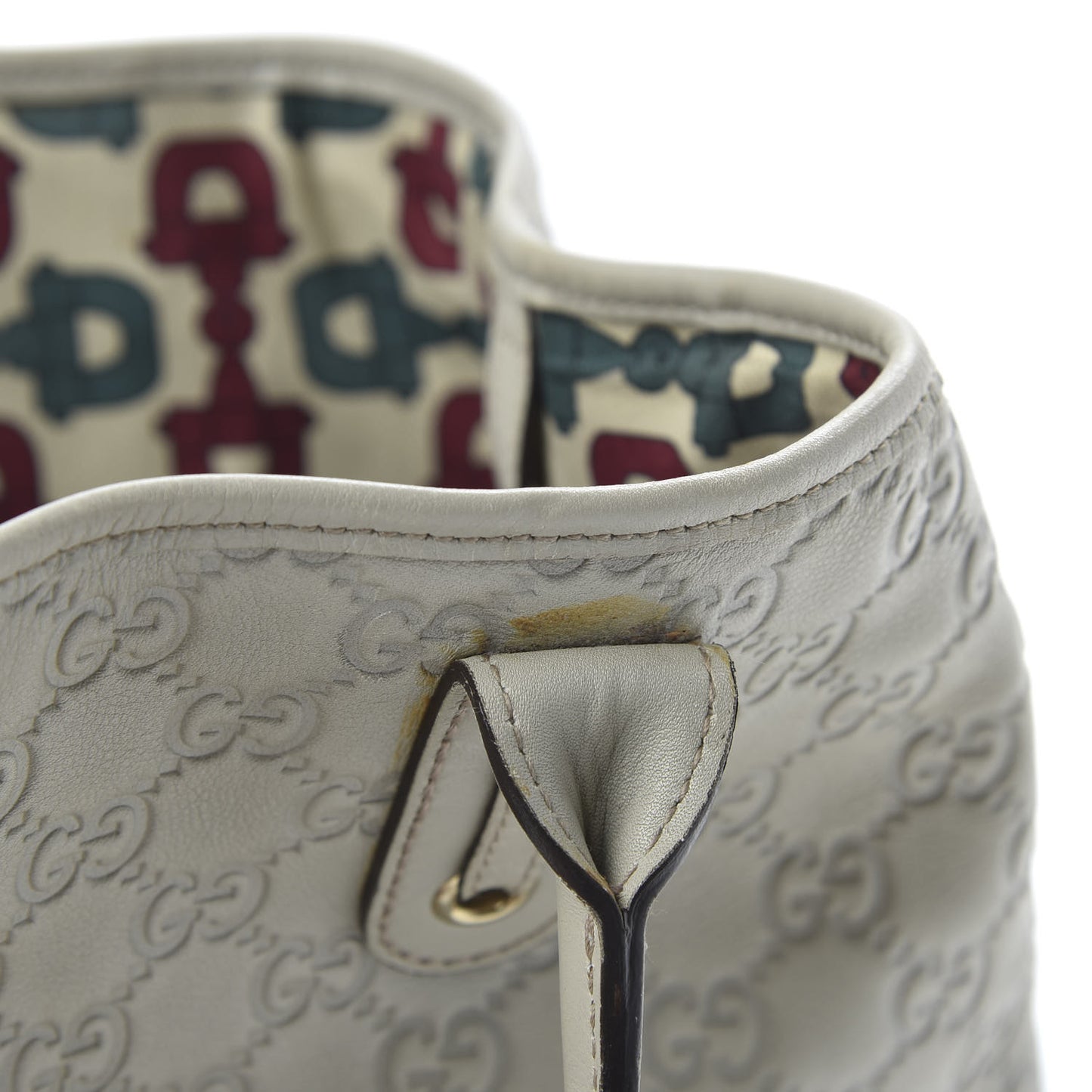 Guccissima Medium Princy Tote Off White