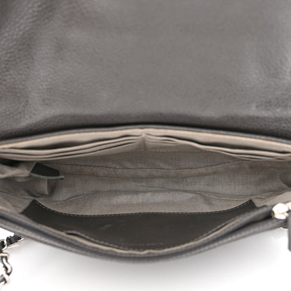 Chanel Caviar Half Moon Wallet On Chain WOC Dark Grey 5 of 11