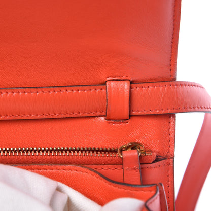 Celine Box Calfskin Medium Classic Box Flap Bag Poppy 13 of 14
