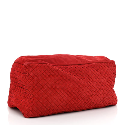 Bottega Veneta Suede Intrecciato Large Knot Hobo Red 4 of 11