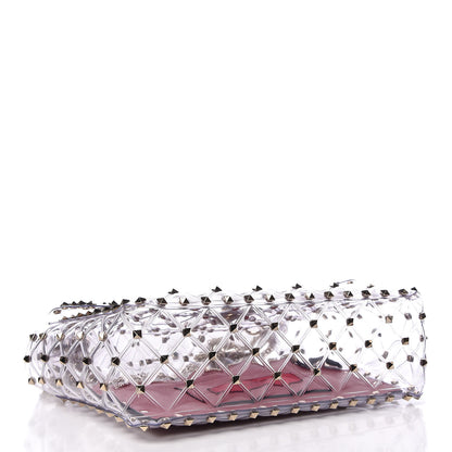 Valentino Garavani PVC Medium Rockstud Spike Shoulder Bag 4 of 8