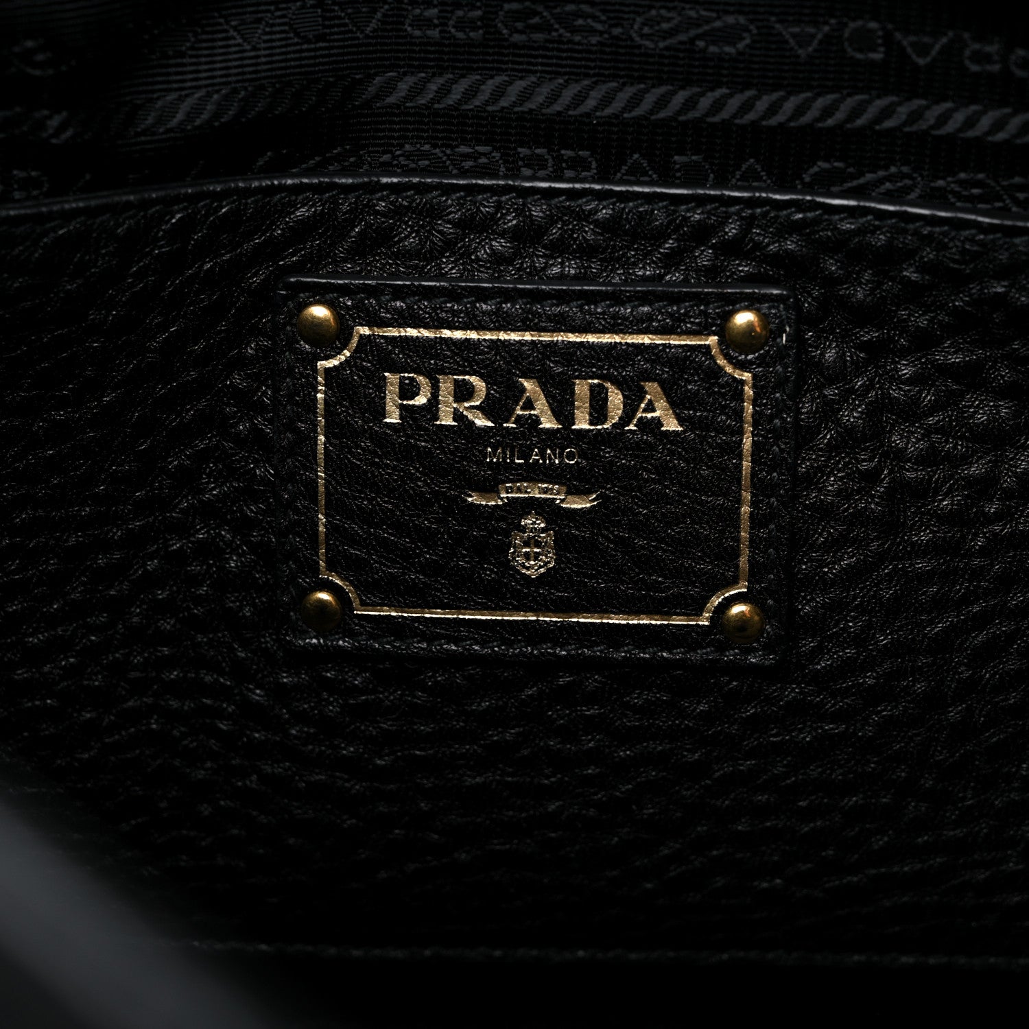 Prada Vitello Daino Shoulder Bag Black 6 of 13