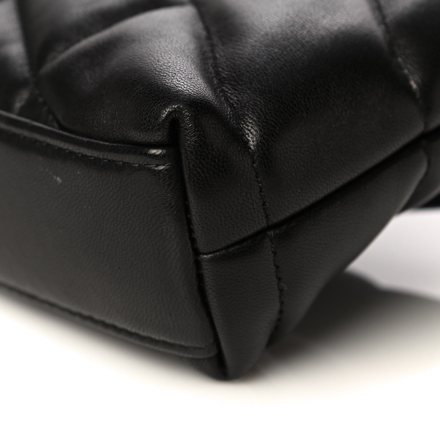 Saint Laurent Lambskin Monogram Loulou Puffer Pouch Clutch Black 11 of 11