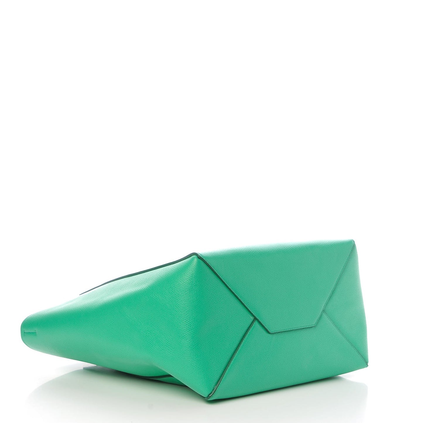 Grained Calfskin Small Horizontal Cabas Phantom Mint