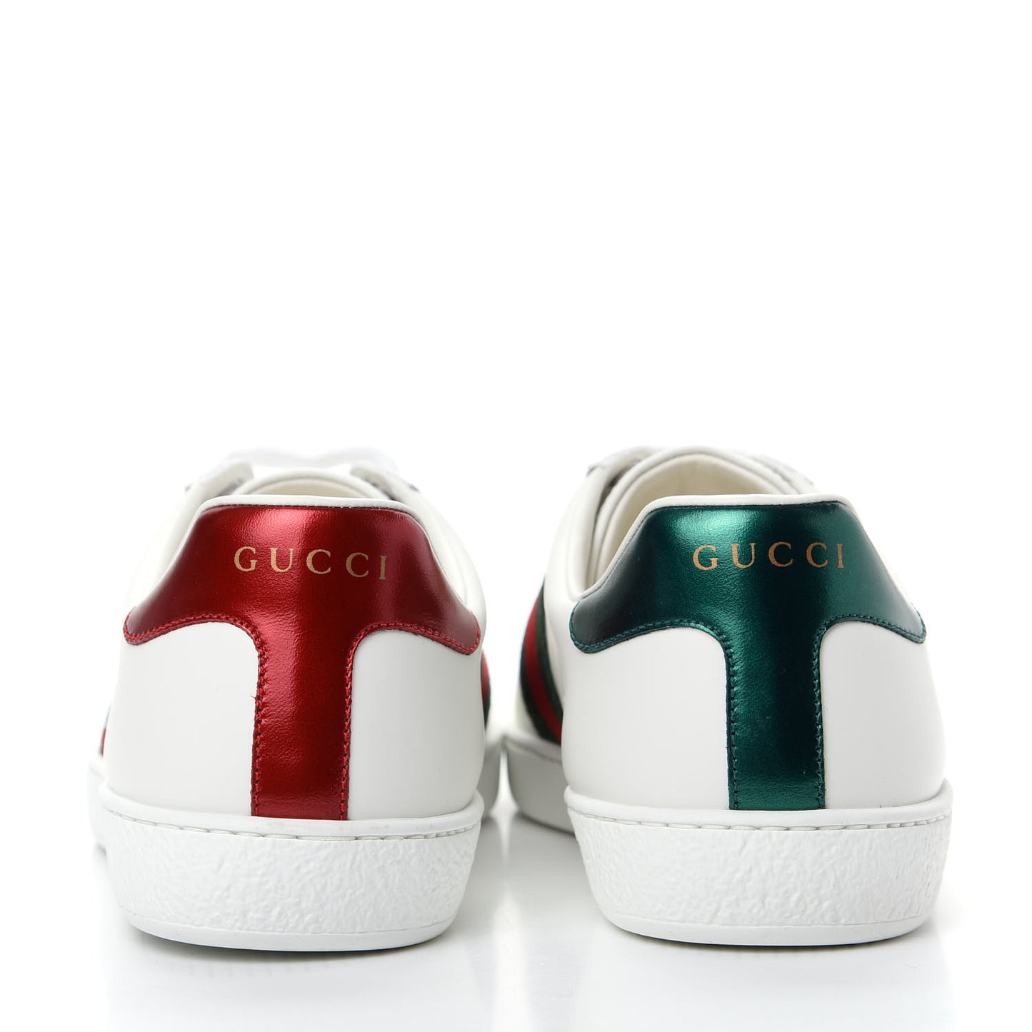 Calfskin Web Mens Gucci Band Ace Sneakers 5.5 White