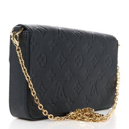 Louis Vuitton Empreinte Pochette Felicie Chain Wallet Black 4 of 14