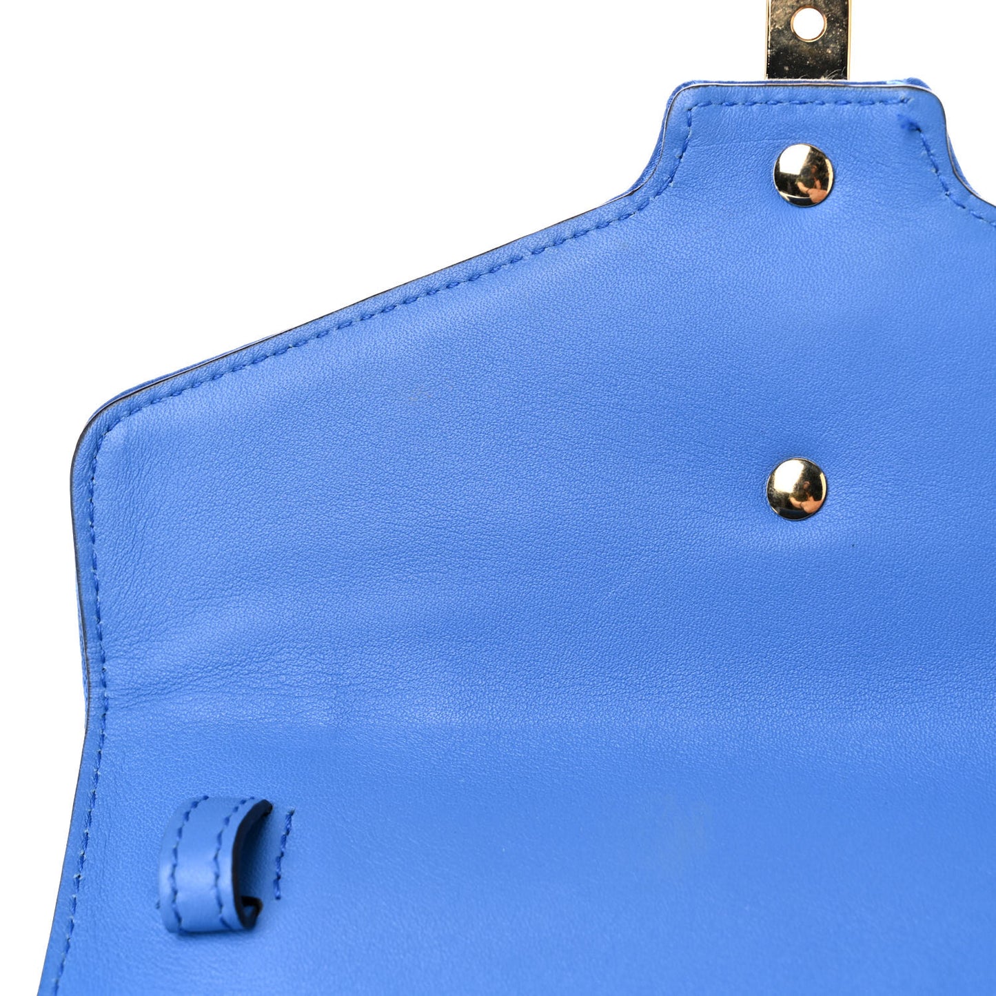 Satin Crystal Mini Sylvie Top Handle Bag Blue