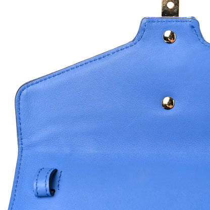 Gucci Satin Crystal Mini Sylvie Top Handle Bag Blue 12 of 15