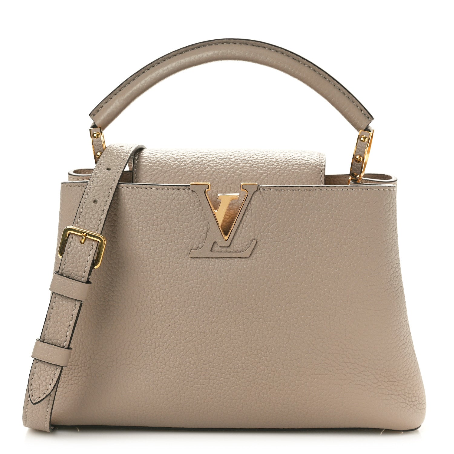 Louis Vuitton Taurillon Capucines BB Galet 1 of 9