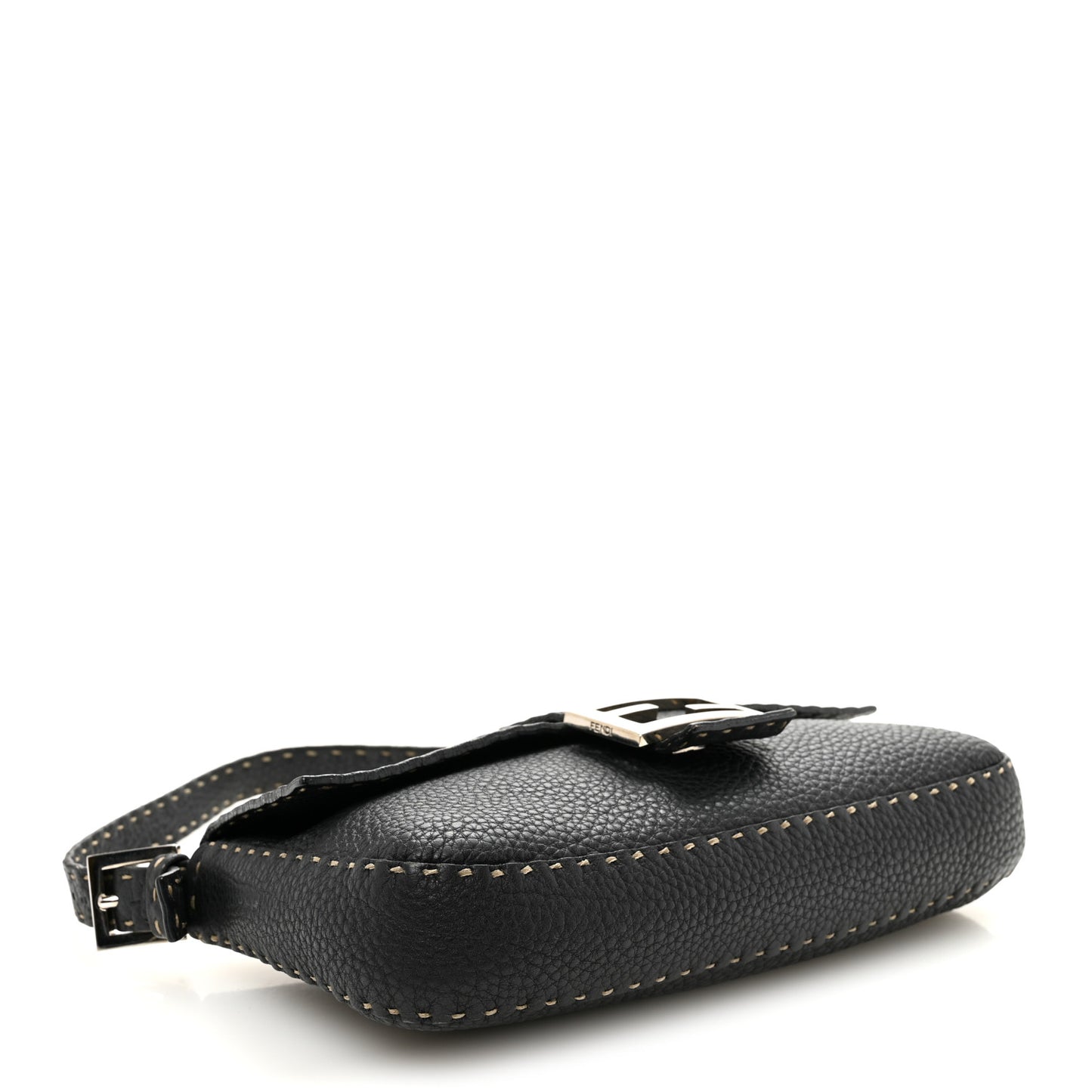 Calfskin Romano Selleria Baguette Black