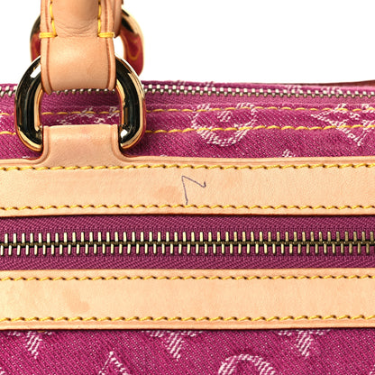 Louis Vuitton Monogram Denim Neo Speedy Fuchsia 10 of 13