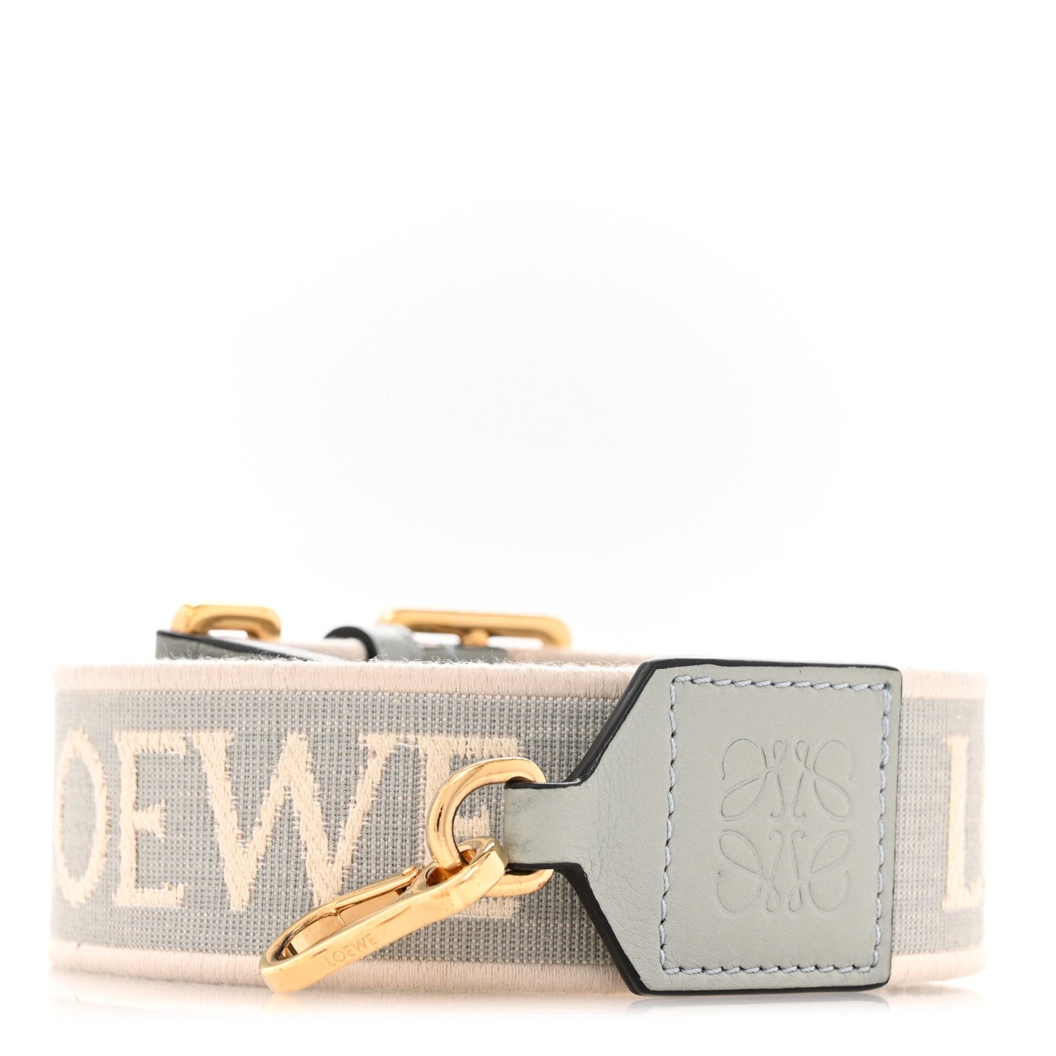 Loewe Calfskin Jacquard Anagram Strap Ash Grey 1 of 6