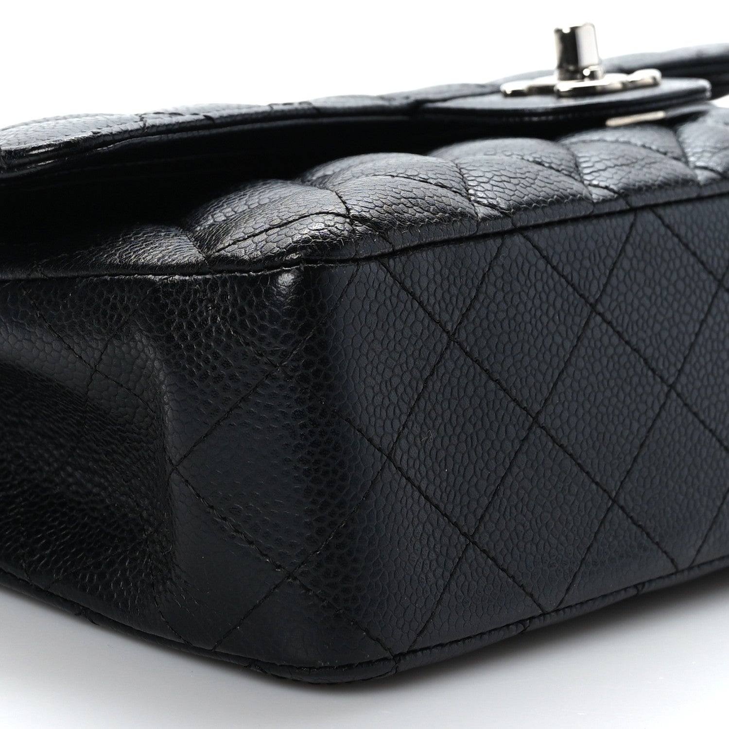 Chanel Caviar Quilted Medium Double Flap Black 8 of 9